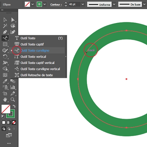 Ecrire du texte sur un cercle dans Illustrator Ecrire du texte sur un cercle dans Illustrator