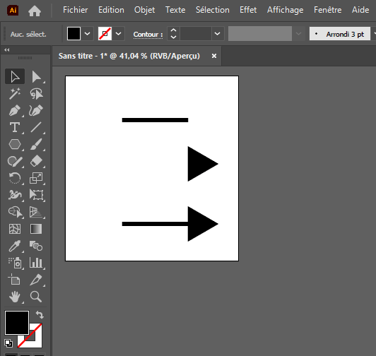 Faire une flèche simple sur illustrator Faire une flèche simple sur illustrator