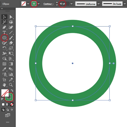 Tracer un cercle dans Illustrator Tracer un cercle dans Illustrator
